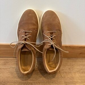 Men’s Nisolo Diego Everyday Sneakers in the tobacco brown leather color size 8